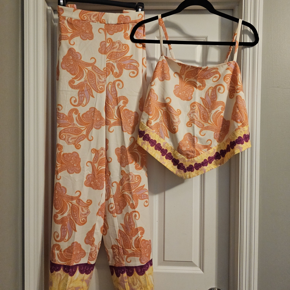 NWT - Eloquii Paisley Print 2 Piece Set Size 14